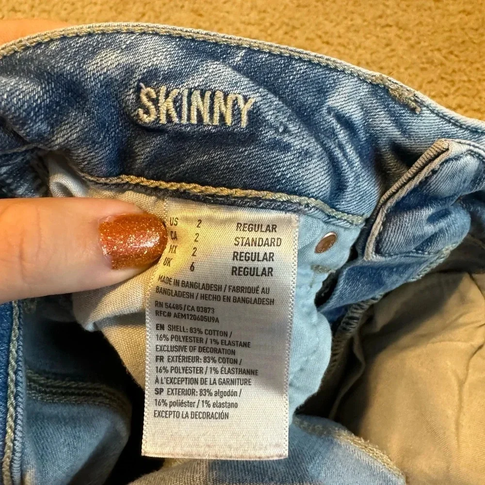 American eagle‎ acid wash skinny jeans